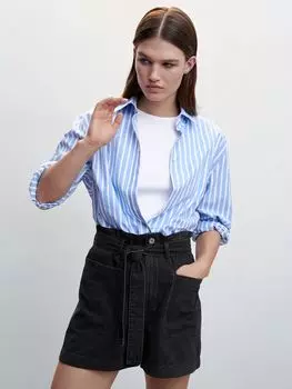 Джинсовые шорты Paola Mango, открытый серый