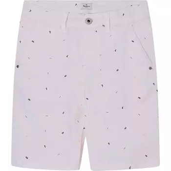Джинсовые шорты Pepe Jeans Blueburn Print 1/4, белый