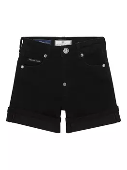 Джинсовые шорты Philipp Plein Cuff, черный