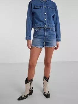 Джинсовые шорты Pieces, синий