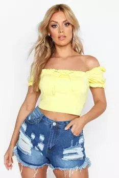 Джинсовые шорты plus extreme rip Boohoo, синий