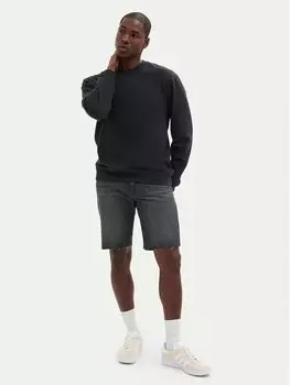 Джинсовые шорты прямого кроя Gap, серый