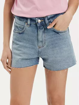 Джинсовые шорты прямого кроя Lee, синий