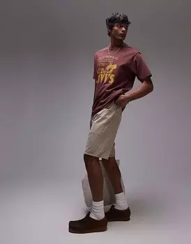 Джинсовые шорты прямого кроя Levi's 501 Original цвета хаки, окрашенные в готовом виде