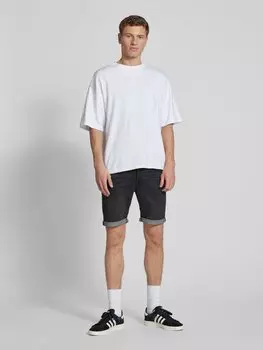 Джинсовые шорты прямого кроя, однотонного дизайна, модель «RICK» Jack & Jones, черный