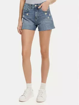 Джинсовые шорты прямого кроя Rider 112363785 Lee, синий