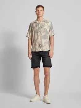 Джинсовые шорты прямого кроя с 5 карманами, модель «RICK» Jack & Jones, черный