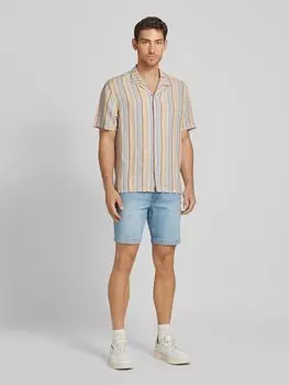 Джинсовые шорты прямого кроя с 5 карманами, модель «JAROD» Mango, синий