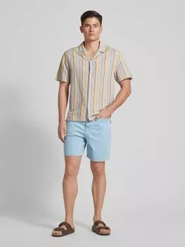 Джинсовые шорты прямого кроя с 5 карманами, модель «TETUAN» Mango, светло-голубой