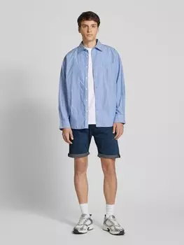 Джинсовые шорты прямого кроя с 5 карманами, модель «RICK» Jack & Jones, темно-синий
