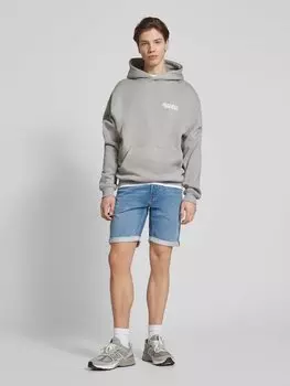 Джинсовые шорты прямого кроя с пятью карманами Jack & Jones, светло-голубой