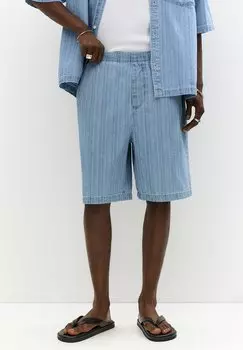Джинсовые шорты PULL&BEAR, цвет Blue Denim