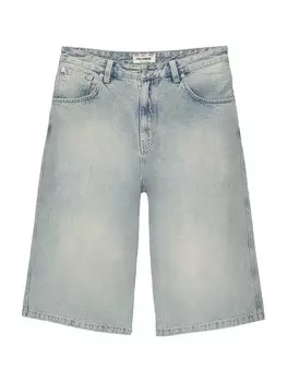 Джинсовые шорты Pull&Bear Loose fit Jeans, светло-синий