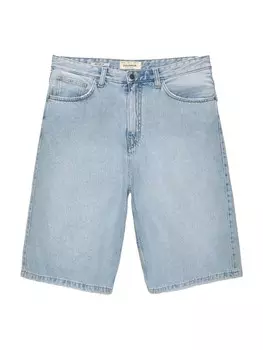 Джинсовые шорты Pull&Bear Loose fit Jeans, светло-синий