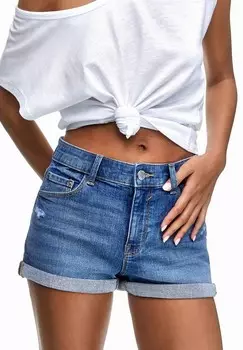 Джинсовые шорты PULL&BEAR, синий деним