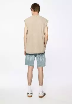 Джинсовые шорты PULL&BEAR, светло-голубой деним