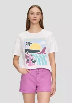 Джинсовые шорты QS, фиолетовый