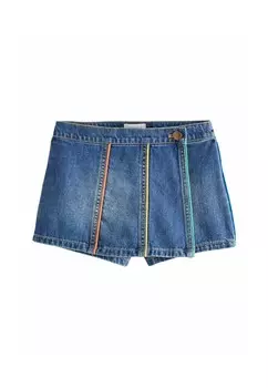 Джинсовые шорты RAINBOW EMBROIDERED REGULAR FIT Little Bird, синий