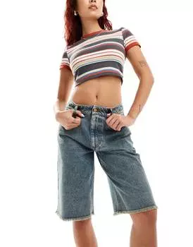 Джинсовые шорты Reclaimed Vintage, синий