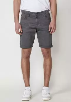 Джинсовые шорты REGULAR ELASTIC WAIST Koroshi, серый