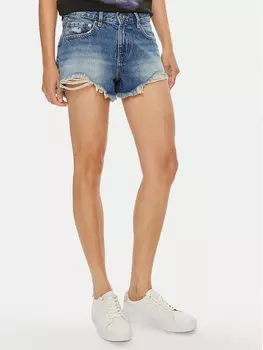 Джинсовые шорты regular fit Gina Tricot, синий