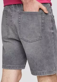 Джинсовые шорты REGULAR FIT / MID RISE QS, темно-серый