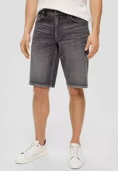 Джинсовые шорты REGULAR FIT MID RISE s.Oliver, черный деним