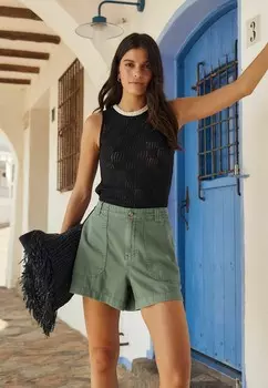 Джинсовые шорты REGULAR FIT Next, зеленый