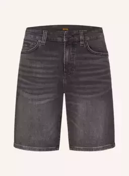 Джинсовые шорты remaine стандартного кроя Boss, черный