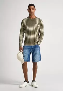 Джинсовые шорты REPAIR Pepe Jeans, синий деним