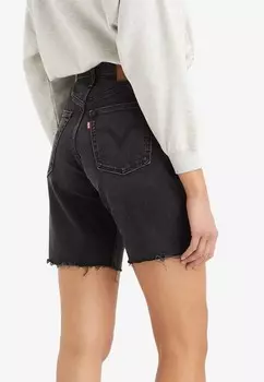 Джинсовые шорты RIBCAGE BERMUDA Levi's, черный деним