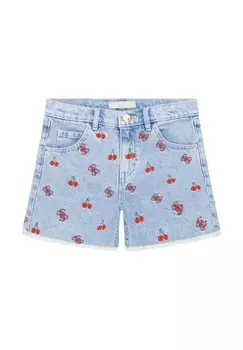 Джинсовые шорты RIGID W EMBROIDER Guess, синий
