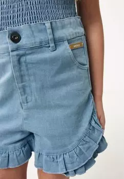 Джинсовые шорты Ruffle High Waist Mexx, синий