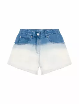 Джинсовые шорты с эффектом омбре Stella McCartney