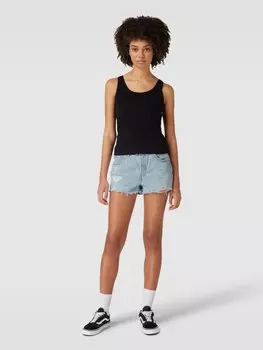 Джинсовые шорты с эффектом поношенности Levi's, светло-голубой