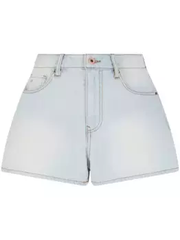 Джинсовые шорты с эффектом потертости Armani Exchange, синий