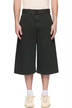 Джинсовые шорты с эффектом скручивания Lemaire, синий