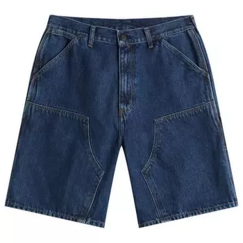 Джинсовые шорты с двойным коленом Carhartt Wip, синий