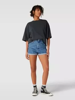 Джинсовые шорты с фиксированными манжетами на штанинах Review, синий