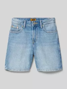 Джинсовые шорты с контрастными швами Jack & Jones, светло-голубой