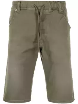 Джинсовые шорты с кулиской DIESEL, зеленый