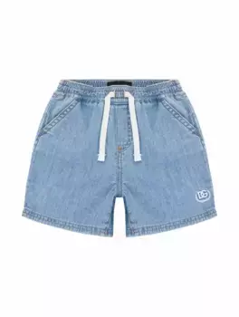 Джинсовые шорты с логотипом Dolce&Gabbana, синий