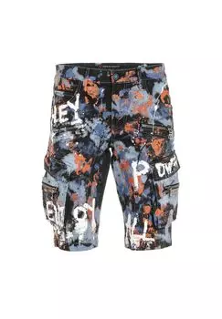 Джинсовые шорты с модным джинсовым покрытием CIPO & BAXX, синий