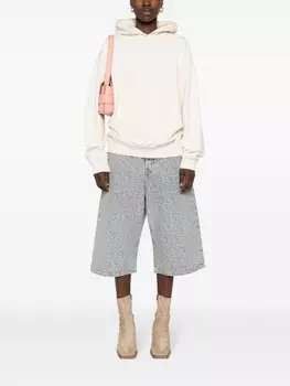 Джинсовые шорты с монограммой Acne Studios, синий