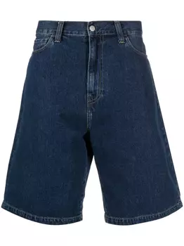 Джинсовые шорты с нашивкой-логотипом Carhartt WIP, синий