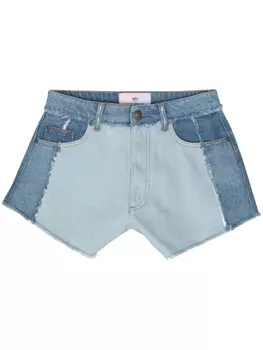 Джинсовые шорты с нашивкой-логотипом Chiara Ferragni, синий