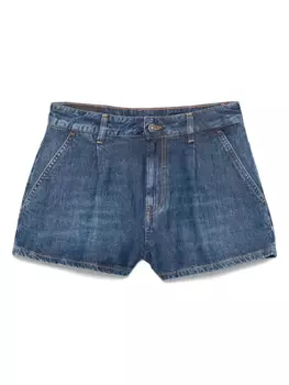 Джинсовые шорты с нашивкой-логотипом DONDUP, синий