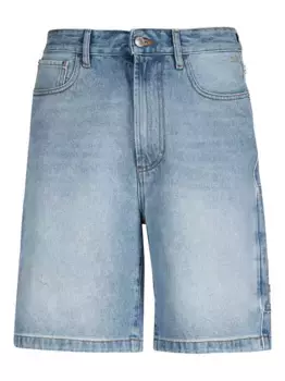 Джинсовые шорты с нашивкой-логотипом GCDS, синий