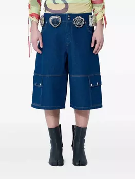 Джинсовые шорты с низкой посадкой Chopova Lowena, синий