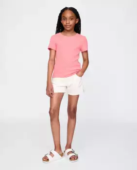 Джинсовые шорты с низкой посадкой для девочек Gap, белый